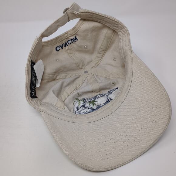 Margaritaville Cancun Slideback Hat Beige One Size Embroidered Outdoor - Picture 7 of 9